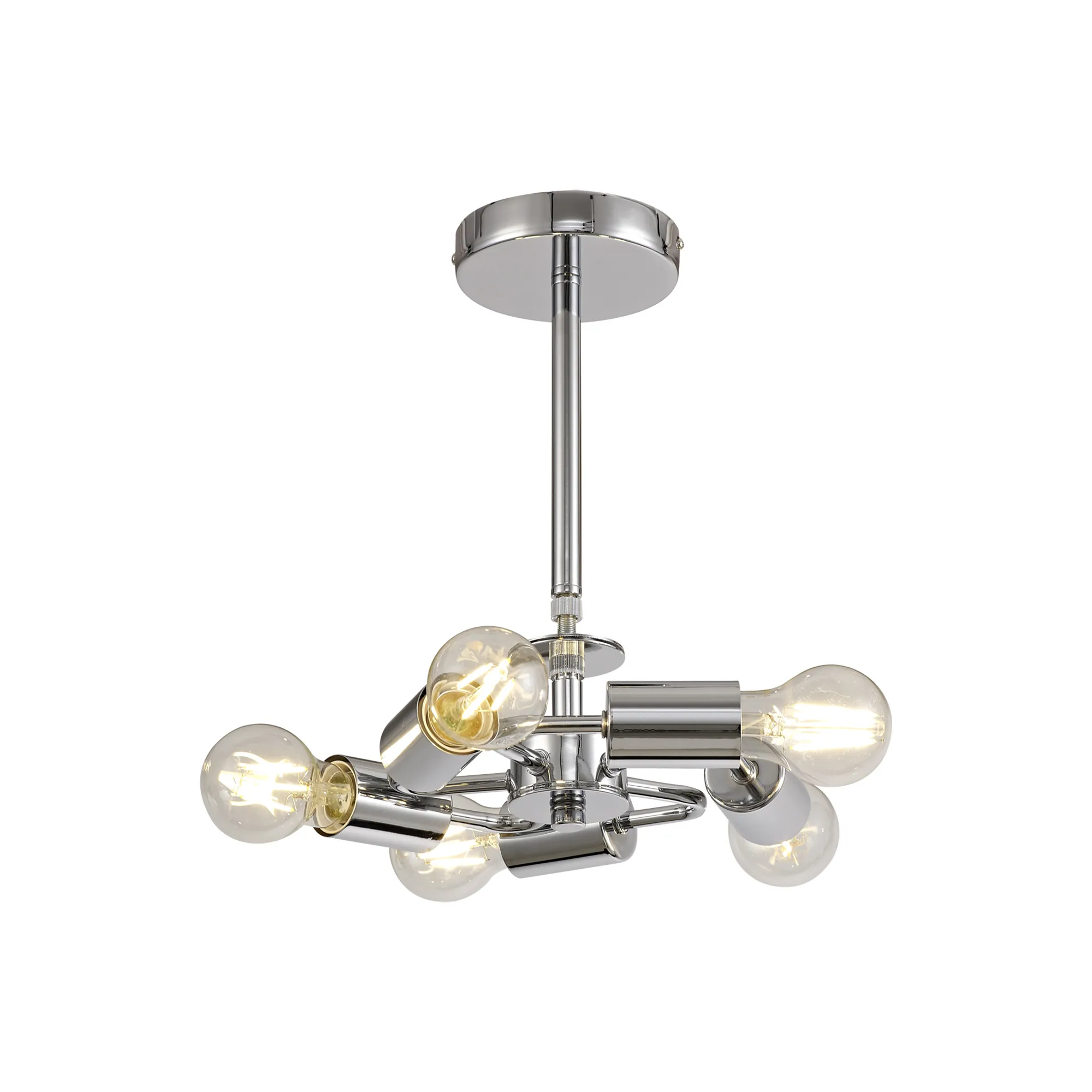 D0506  Baymont Semi Flush 5 Light Polished Chrome